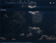 Tablet Screenshot of creationcalendar.org